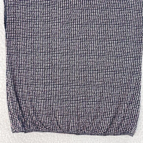 Ann Taylor LOFT Blue Dot Print Pull Over Shirt‎ Womens Short Sleeve Size XL - Picture 3 of 13